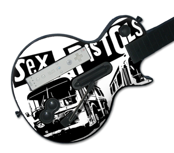 MusicSkins MSSXP20027 Guitar Hero Les Paul Wii Sex Pistols Bus Skin