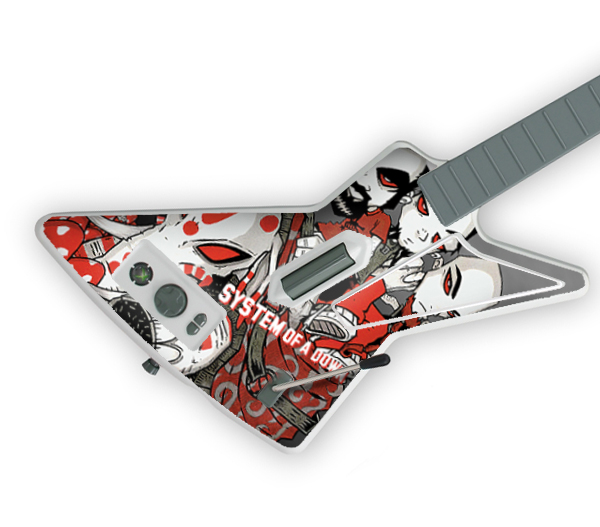 MusicSkins MSSOAD10040 Guitar Hero Gibson XPlorer Xbox 360 System of a Down March Skin