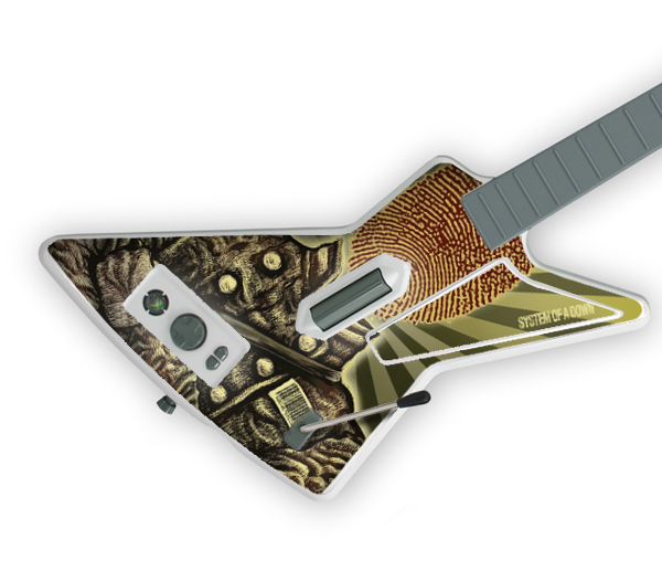 MusicSkins MSSOAD20040 Guitar Hero Gibson XPlorer Xbox 360 System of a Down Thumbprint Soldier Skin