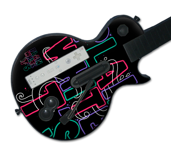 MusicSkins MSPWT10027 Guitar Hero Les Paul Wii Plain White T s Candy Skin