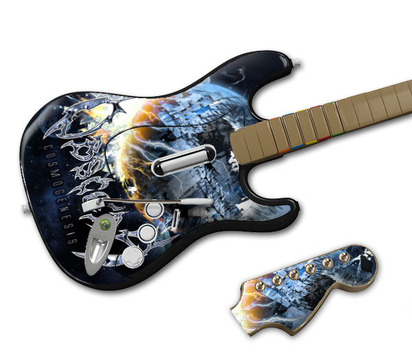 Music Skins MSOBSC10028 Rock squier by fender stratocaster guitar and controller. Music Skins MSOBSC10028 Rock