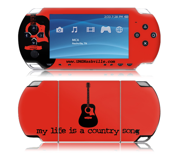 MusicSkins MS-UMGN20014 Sony PSP Slim- UMG Nashville- My Life Is A Country Song Skin Music Skins new MusicSkins MS-UMGN20014 Sony PSP Slim- UMG Nashville- My Life Is A Country Song Skin