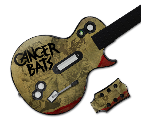 MusicSkins MSCBAT10026 Guitar Hero Les Paul Xbox 360 and PS3 Cancer Bats Bears Mayors Scraps and Bones Skin