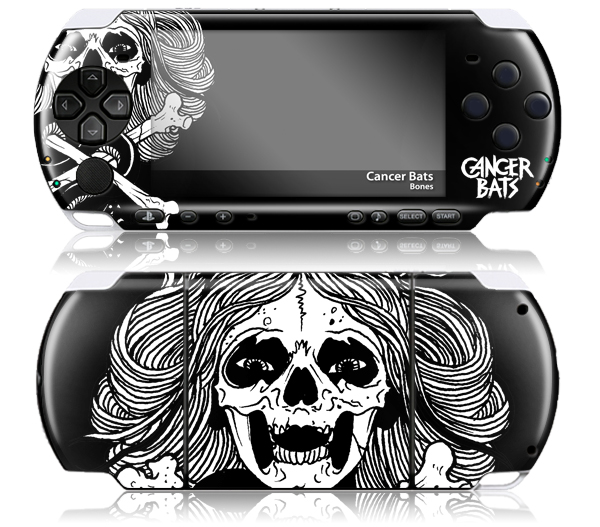MusicSkins MSCBAT20031 Sony PSP 3000 Cancer Bats Bones Skin