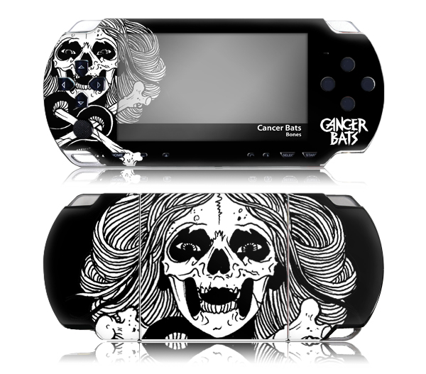 MusicSkins MSCBAT20014 Sony PSP Slim Cancer Bats Bones Skin