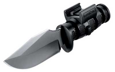Laserlyte PB1 Pistol Bayonet Black Plain Quick Disconnect Sheath by Laserlyte