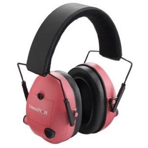 Champion Traps  Targets 40975 Adjustable Electronic Earmuffs  Pink
