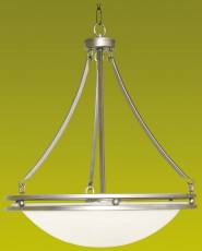 617601 Contemporary Chandelier Ceiling Fixture Maximum Five 100 Watt Incandescent Medium Base Bulbs 20-5/8 In. Brushed Nickel
