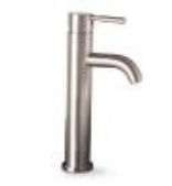 Essen Bathroom Vessel Sink Filler Faucet With Single Metal Lever Handle And No Pop Up Brushed Nickel
