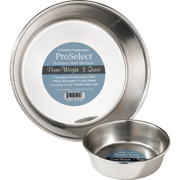 Zw149 96 Proselect Stainless Steel Dura-weight Dish 3 Qt