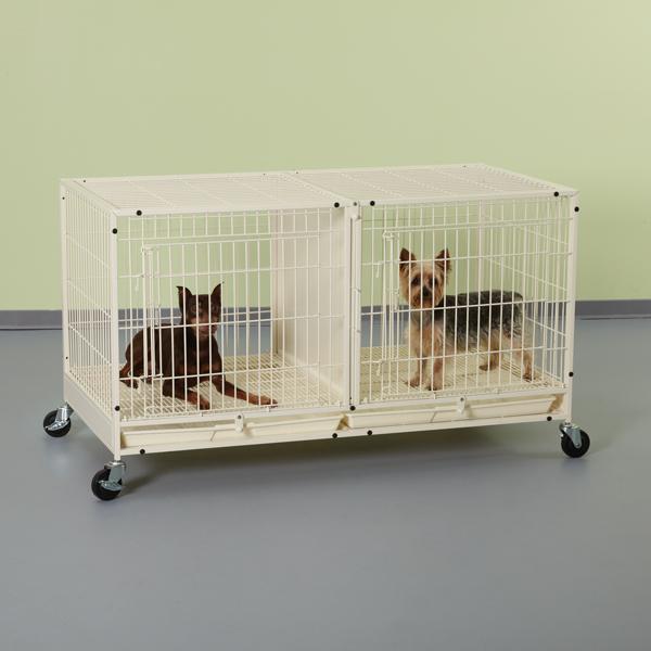 Zw5311 11 Ps Color Modular Cage With Plastic Tray Ivory S
