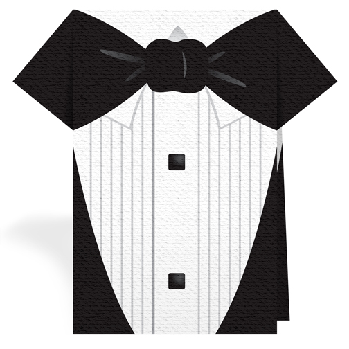 ThemeNaps TN10106 Black Tie Lunch Napkins