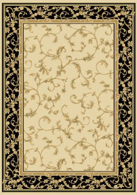 2034wk28 27 In. X 91 In. Transitional Radiance Felix Rug - Wheat-black