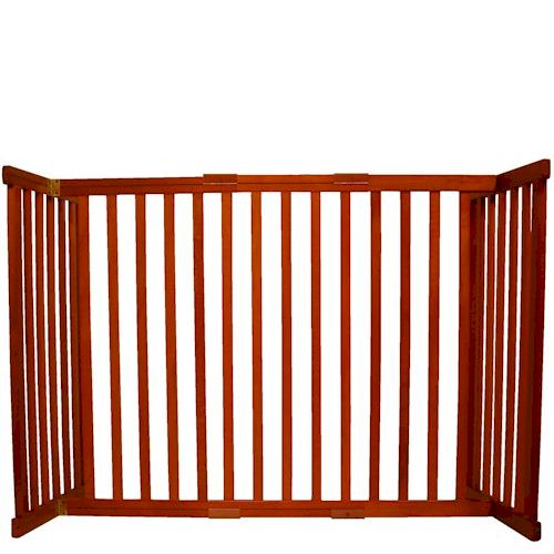 Essential Pet Products 42304 Small Tall Free Standing Pet Gate  Cherry