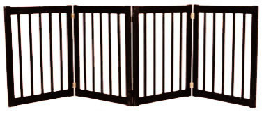 Essential Pet Products 42423 Large Four Panel Ez Pet Gate  Black