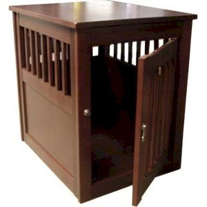 Essential Pet Products 42164 Medium End Table Pet Crate  Mahogany
