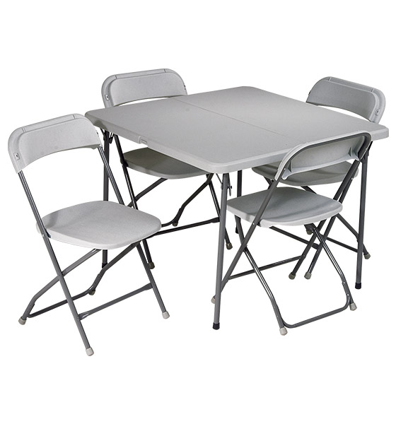 Office Star PCT05 5 Piece Folding Table and Chairs Set