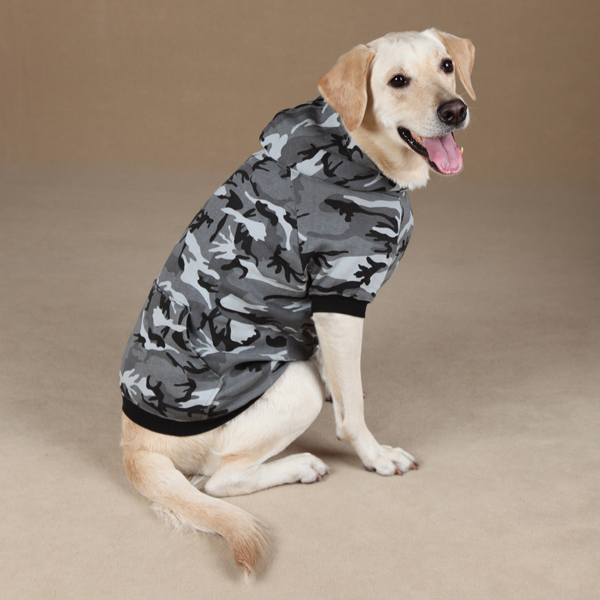 Za602 16 75 Casual Canine Camo Hoodie Med Pink