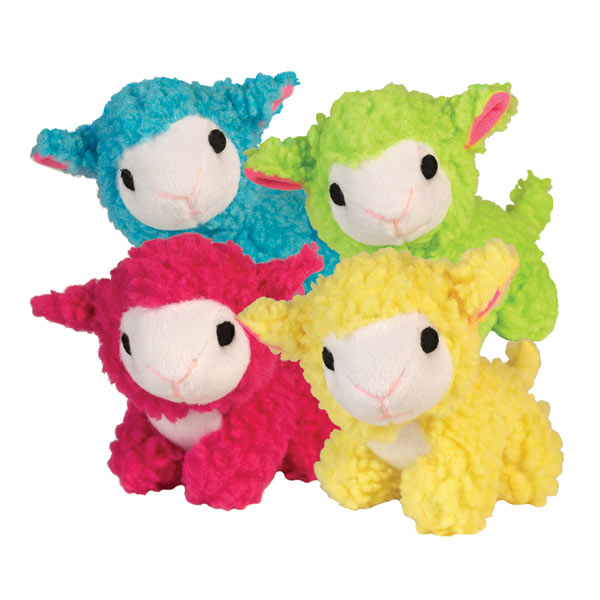 Pet Pals US181 99 Grriggles Baa Baa Berber Squeaky Toy 6 In Yellow