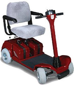 Ranger AllSeason 380414 Solo IV Wheel Heavy Duty Scooter Includes Batteries