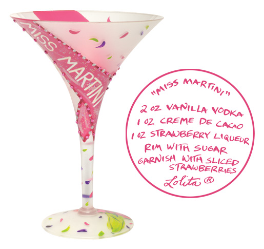 Santa Barbara GLS45595D Lolita Martini Glass Miss Martini