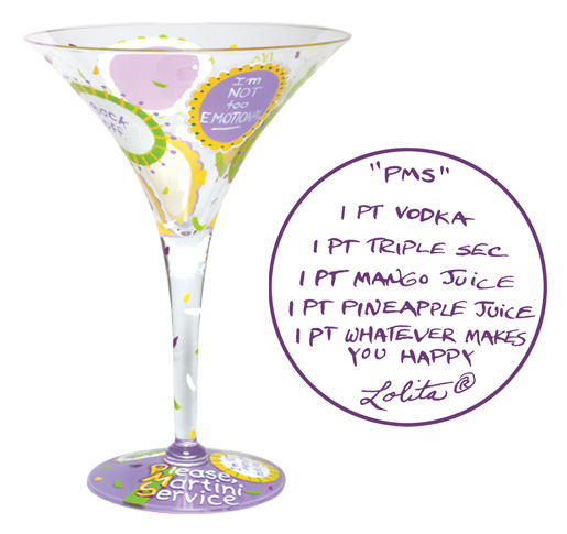 Santa Barbara GLS45590M Lolita Martini Glass Pms