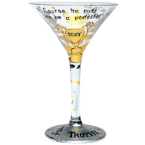 Santa Barbara GLS45511W Lolita Martini Glass Trophy Wife