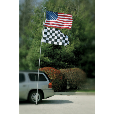 BSI Products 11131 Flag Poles And Brackets 16 ft. Tailgate Flagpole