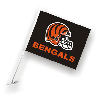 Fremont Die 98918 Cincinnati Bengals Car Flag WWall Brackett