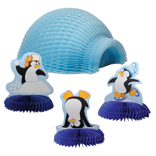 Beistle 20431 Tabletop Igloowith Penguins