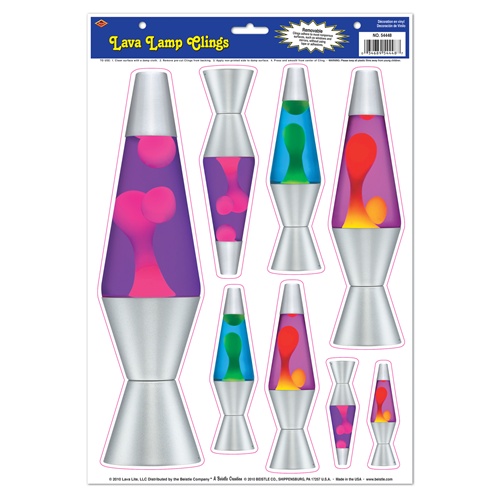 Beistle 54448 Party Lava Lamp Clings