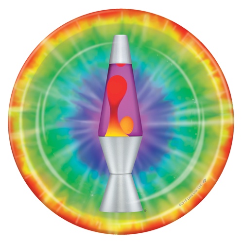 Beistle 58019 Party Tableware Lava Lamp Plates