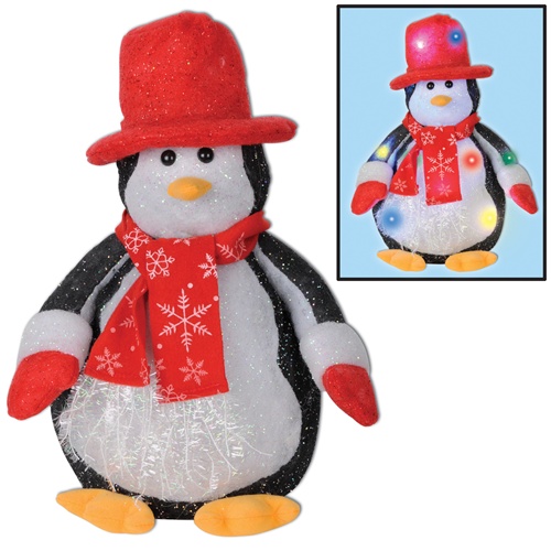 Beistle 20155 14 in. Light-Up Penguin Decoration