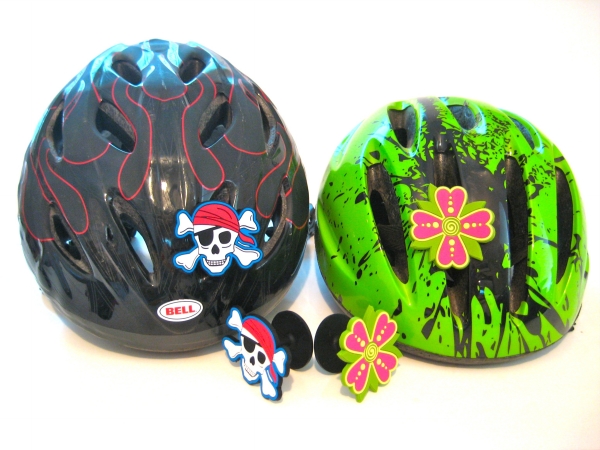 Helmtops 150 Pirate Flower Bike Helmet Charms