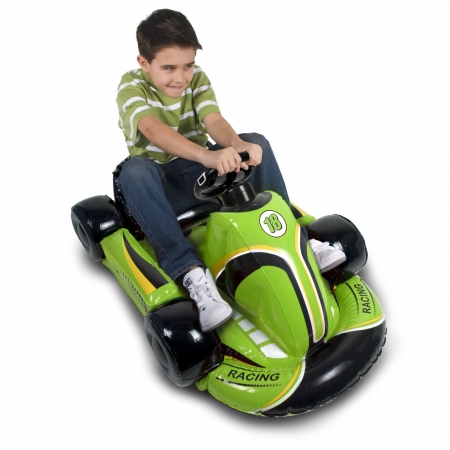 Cta WiRaceg Nintendo Wii Inflatable Car With Pump Green