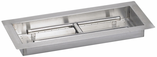 American Fireglass SSAFPP18 18 X 6 Inch Stainless Steel Drop in FirePit Pan