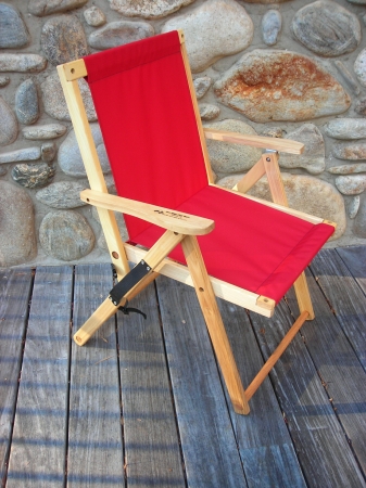 Dfch05wr Highlands Deck Chair - Red