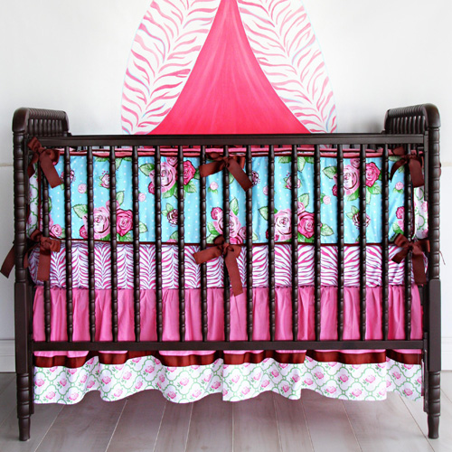 Caden Lane 26LONDONBED Boutique Londyn 3 Pieces Crib Bedding Baby Girl Bedding