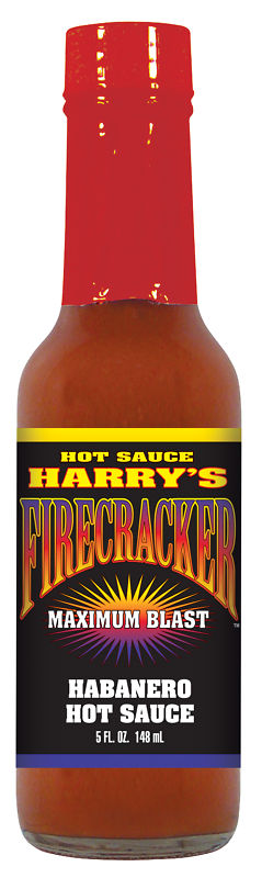 Hot Sauce Harrys FC2046 Hot Sauce HARRYs FIRECRACKER Hot Sauce in Red Firecracker Tube  5oz