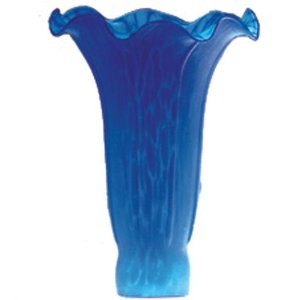 10165 4.5 In. W X 6 In. H Blue Pond Lily Shade