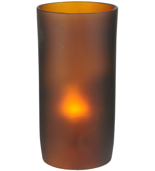 114025 3 In. W X 6 In. H Cylinder Frosted Amber Replacement Shade