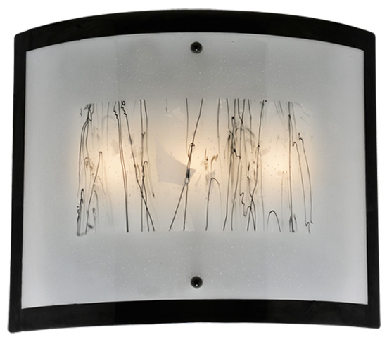 116897 24 In. W Twigs With Boarder Fused Glass Wall Sconce