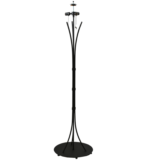 117750 65 In. H Wrought Iron Curved Arm Floor Base