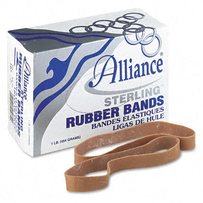 All-25075 Sterling Ergonomically Correct Rubber Bands, No. 107, 7 X .63, 50 Bands-1lb Box