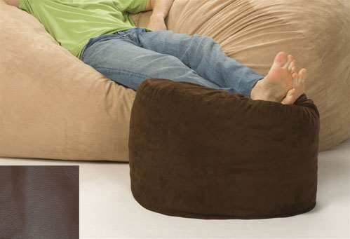 RelaxSacks OTTFL001cover Relax Ottoman Foot Rest Faux Leather Brown COVER ONLY