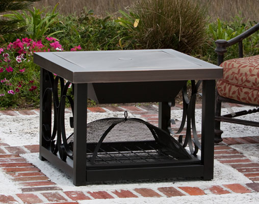Well Traveled Living 60364 Old World Bronze Finish Cocktail Table Fire Pit