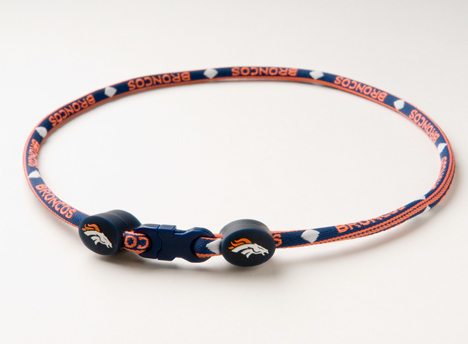 Eagles Wings 6759 Denver Broncos Titanium Sport Necklace