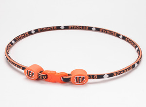 Eagles Wings 6874 Cincinnati Bengals NFL 18 in. Titanium Sport Necklace