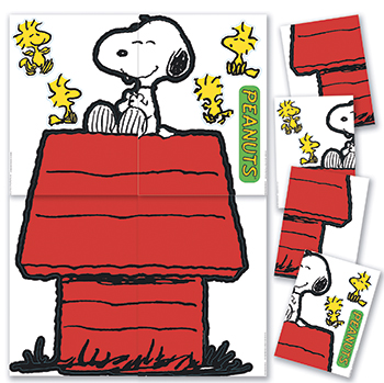 Eu-847611 Giant Character Snoopy & Dog House Bb Set