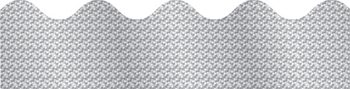 Carson Dellosa CD-108098 Silver Sparkle Border